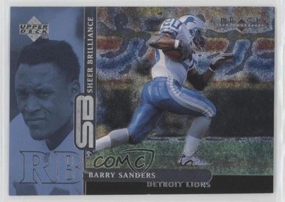 1998 Black Diamond Rookie Edition Sheer Brilliance /2000 Barry Sanders HOF 07gz
