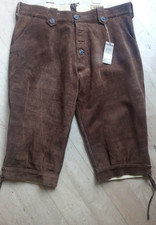 Skórzane spodnie brązowe - 1886 Alpen Trachten - Rozmiar 44 - Pas 54 cm Oktoberfest Bawaria