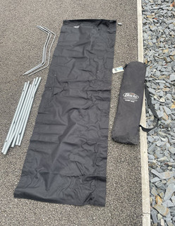 Blacks Camp Bed Single Folding Foam Camping Mat Black Carry Bag & Handle