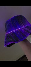 LED Bucket Hat With 7 Colour Lights & 4 Flash Modes USB Rechargeable Festivals