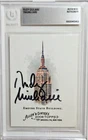 2008 Allen & Ginter Rudy Giuliani Signed Empire State Building Autograph BAS NYC