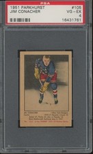 1951-52 Parkhurst #105 Jim Conacher PSA 4