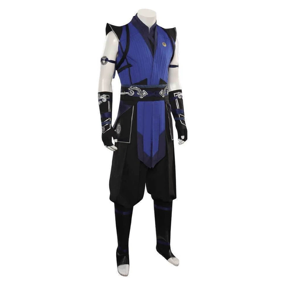 Sub-Zero Cosplay costume Mortal Game Kombat Blue Deluxe outfit+Latex Mask sets - Image 4 of 4