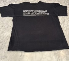Harley Davidson Tshirt Men L Black Australia 1998 Kingaroy Motorcycles Back