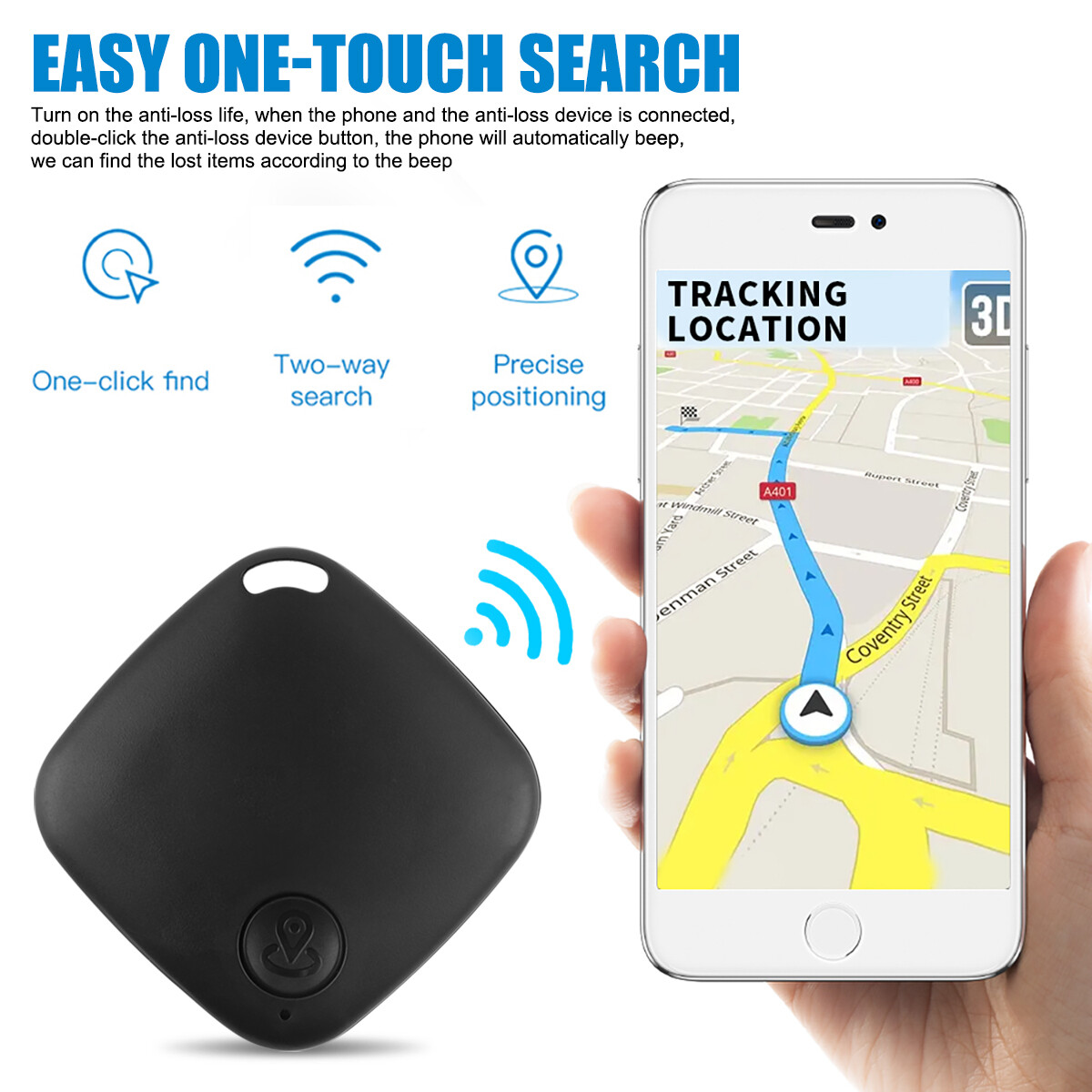 4/8X Tile GPS Tracker Wireless Bluetooth AntiLost Tracker Wallet Key