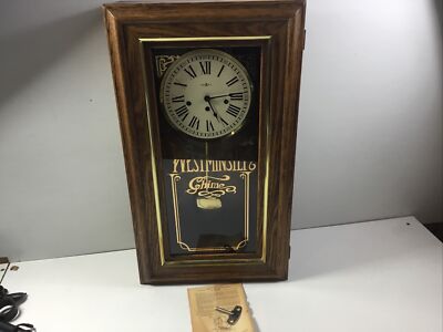 Vintg. 140 Westminster 612 542 Howard Miller Chime Wall Clock Oak