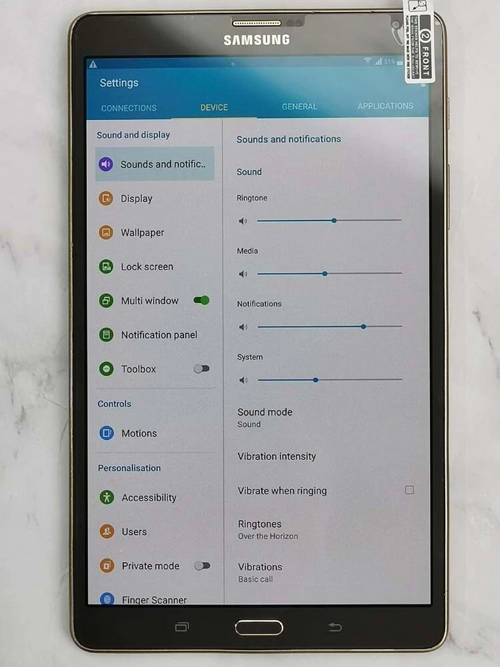 Samsung Galaxy Tab S 8.4 LTE Unlocked 16GB (SM-T705) 8MP 8.4" Tablet - Image 3 of 4