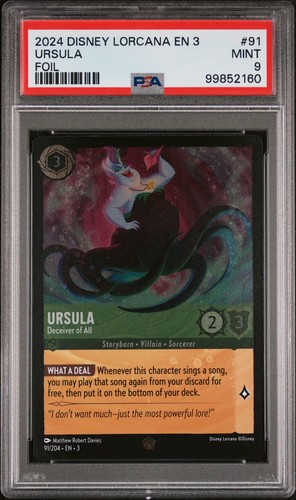 Ursula - Deceiver graded PSA 9 for sale on eBay