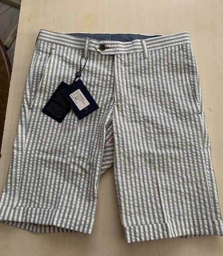 Bermuda Uomo Pantaloncini A Righe Tg.44 Sartoria Italiana | eBay