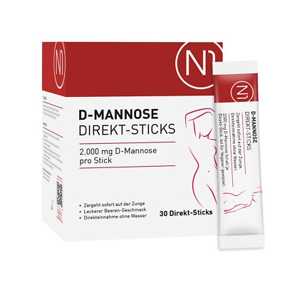 N1 D Mannose Direkt-Sticks 30 St. - D-Mannose Blasenentzündung Medikament