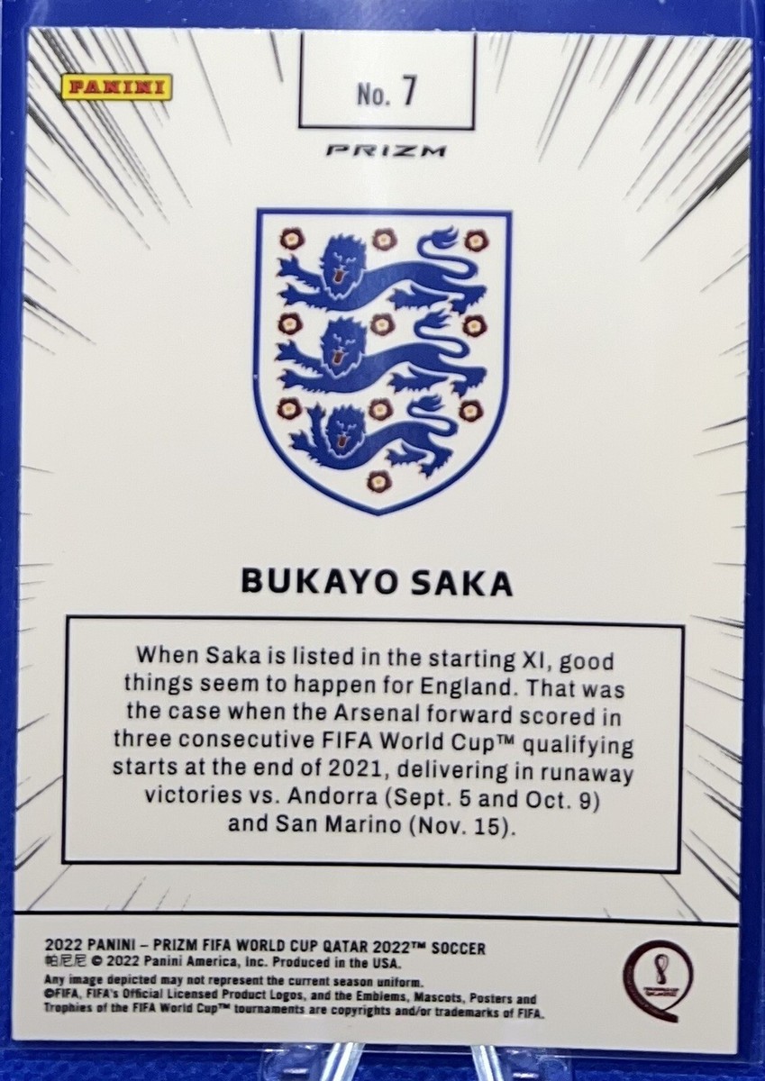 2022 Panini Prizm FIFA World Cup #7 BUKAYO SAKA MANGA Case Hit SSP