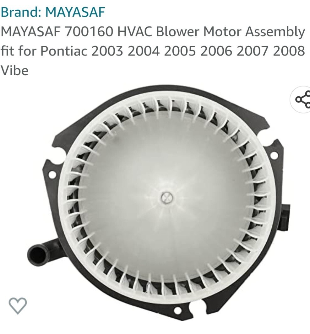 Mayasaf Blower 700160 HVAC Blower Assembly for 2004 2005 2006 2007 2008
