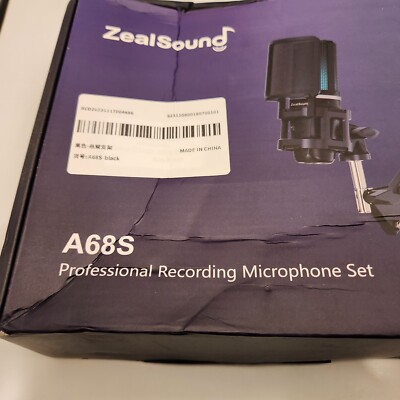 Zealsound A68S Rgb Recording Microphone with Articulated Arm/usb
