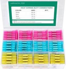 500/100x Waterproof Heat Shrink Wire Connectors Seal Butt Splice Crimp Terminals