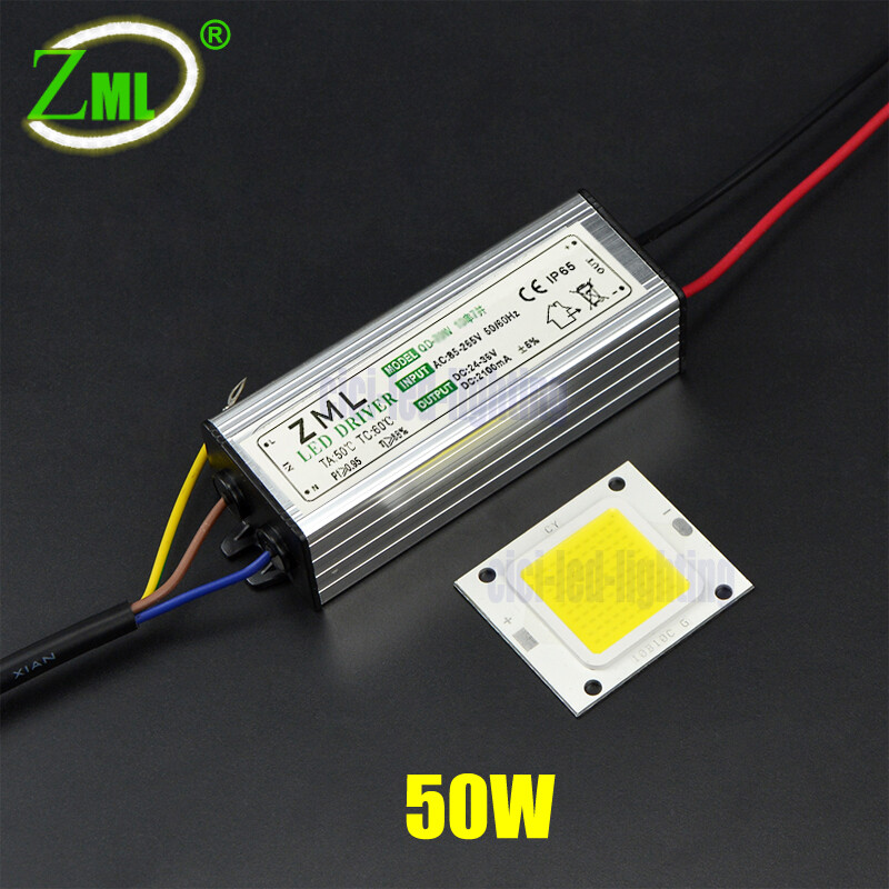 50W LED COB Chip Bulbs High Power Supply Driver Transformer IP65