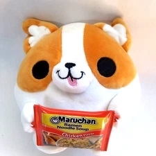 Zuru Snackles Benji Dog Plush Holding Maruchan Ramen Noodle Soup Chicken 5”