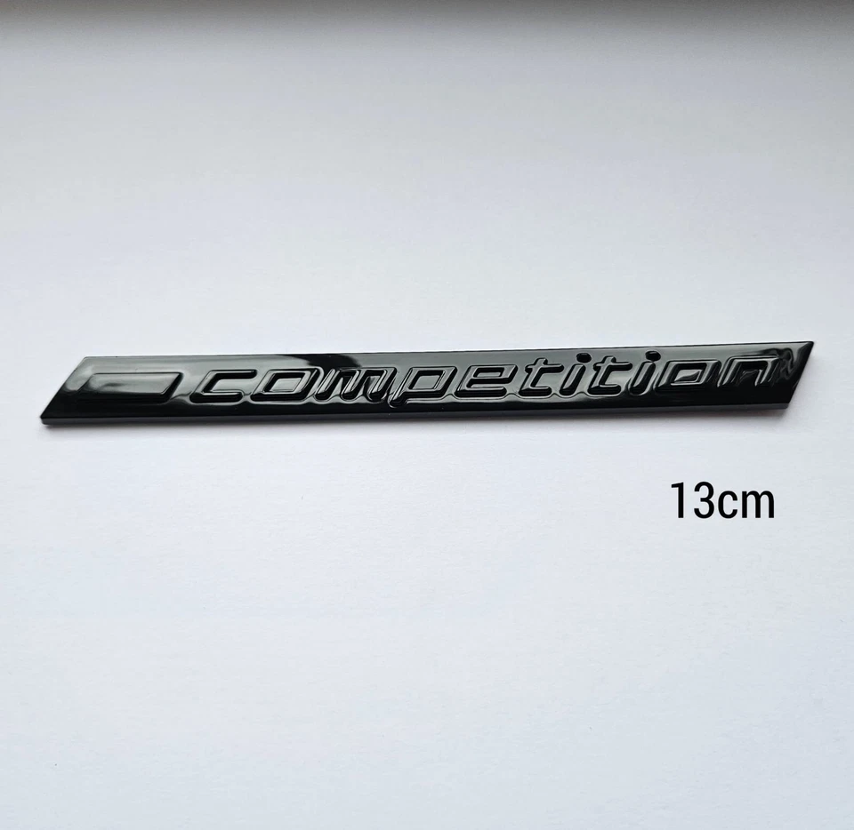 PAQUETE DE COMPETICIÓN BMW ""BLACK OUT"" 13cm BOTA TRASERA INSIGNIA M3 M4 M5 M6 Foto 2 de 3