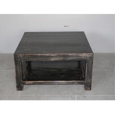 klein Couch Tisch Tee Tisch Massiv Holz Quadratisch schwarz