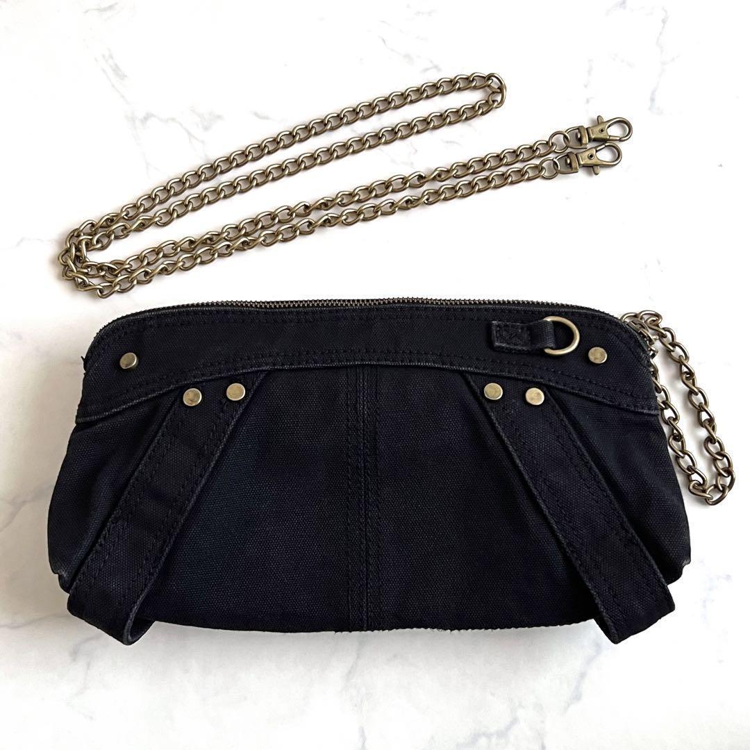 Diesel Women Y2K Archive Shoulder Bag 2Way Chain Black Diesel Women Y2K Archive Shoulder Bag 2Way Chain Black