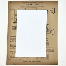 Vtg 1921 40-43 Sheridan & 1915 4-38 6-40 Moon Standard Electrician Manual