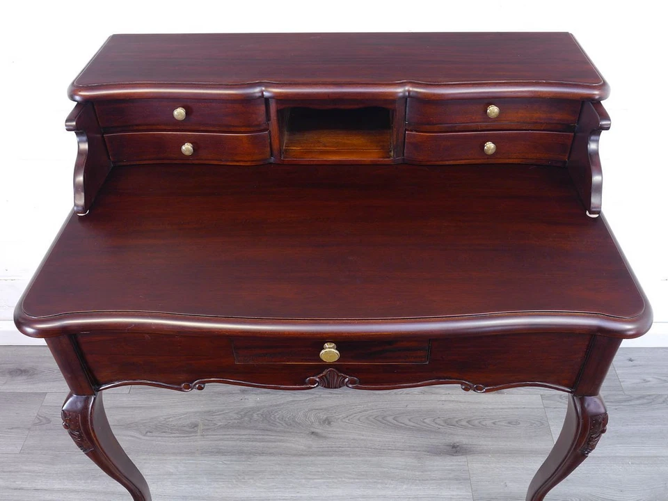 Schreibtisch Damenschreibtisch Büromöbel im Rokoko Stil Massivholz (2324) - Bild 3 von 4