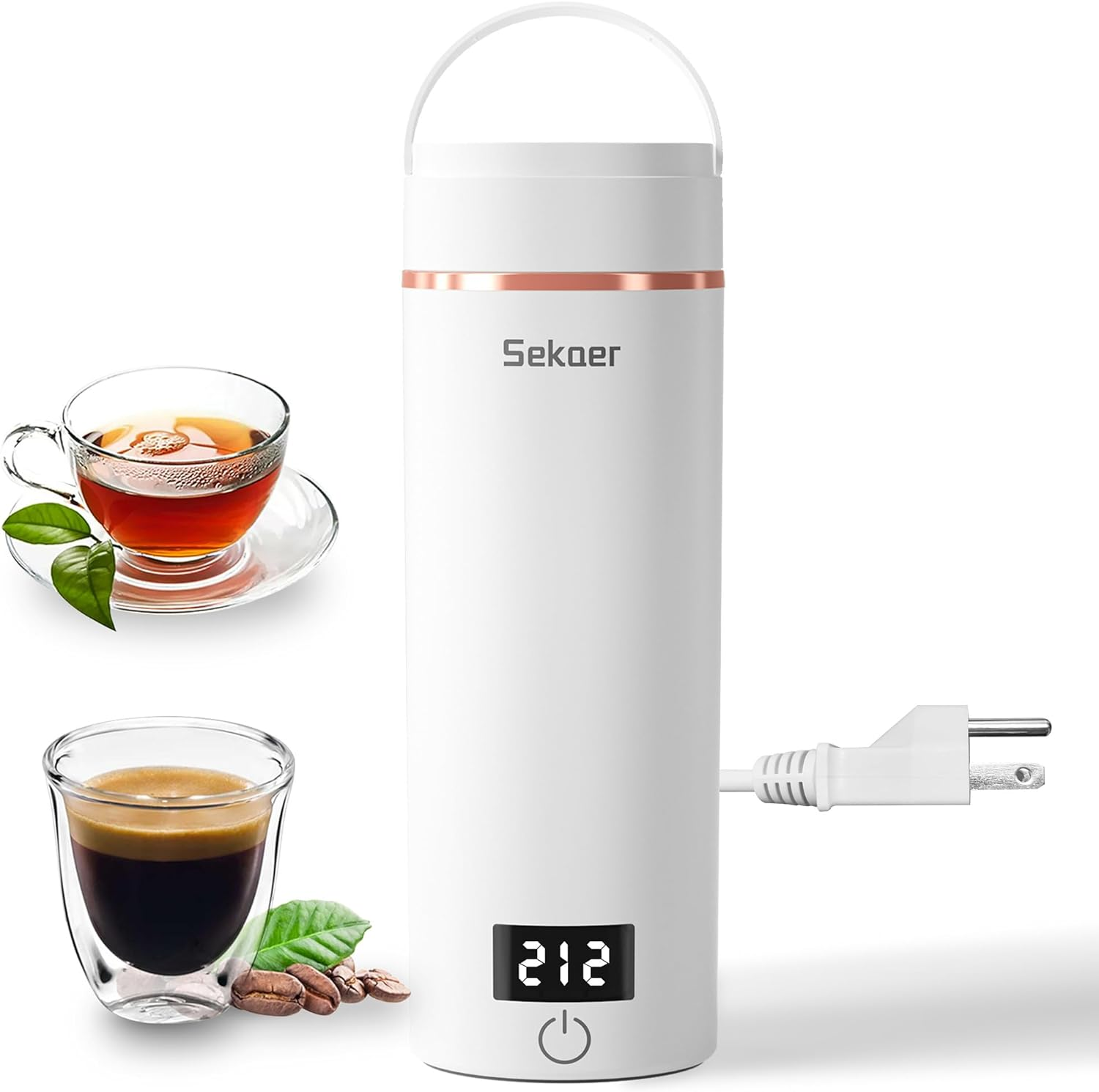 Travel Portable Electric Kettle, Small Tea Kettle Coffee Mini Hot Water Boiler,-image