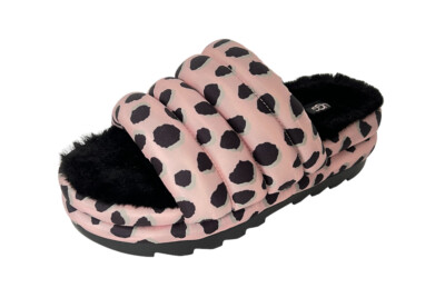UGG Womens Maxi Slide Cheetah Print Pink Scallop Size 10 NIB | eBay