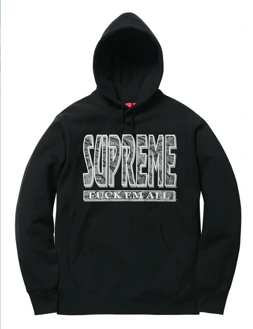 Sweat à capuche Supreme FuckEm All Limited Xl neuf jamais porté 100 % authentique