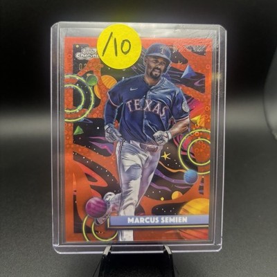 Topps 2025 Cosmic Chrome Marcus Semien Lunar Eclipse /10 Rangers #70