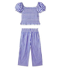 NWT 95 2PC Polo Ralph Lauren Striped Cotton Top and Pants Set Kids Size 16