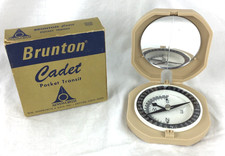 Vintage Brunton Cadet Pocket Transit with Box...