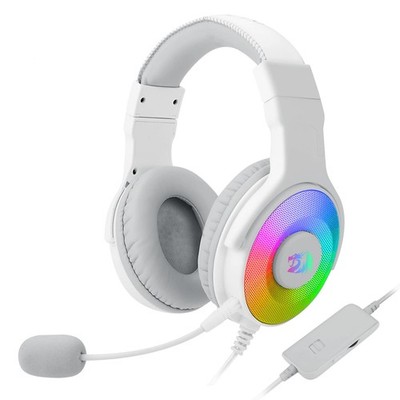 Redragon Pandora 2 H350W RGB White Gaming Headset   High Definition Audio + Powe