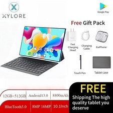 mobile phone Tablet 10.1 inch 512GB Android 13 Wifi 4G/5G Dual SIM gift Keyboard