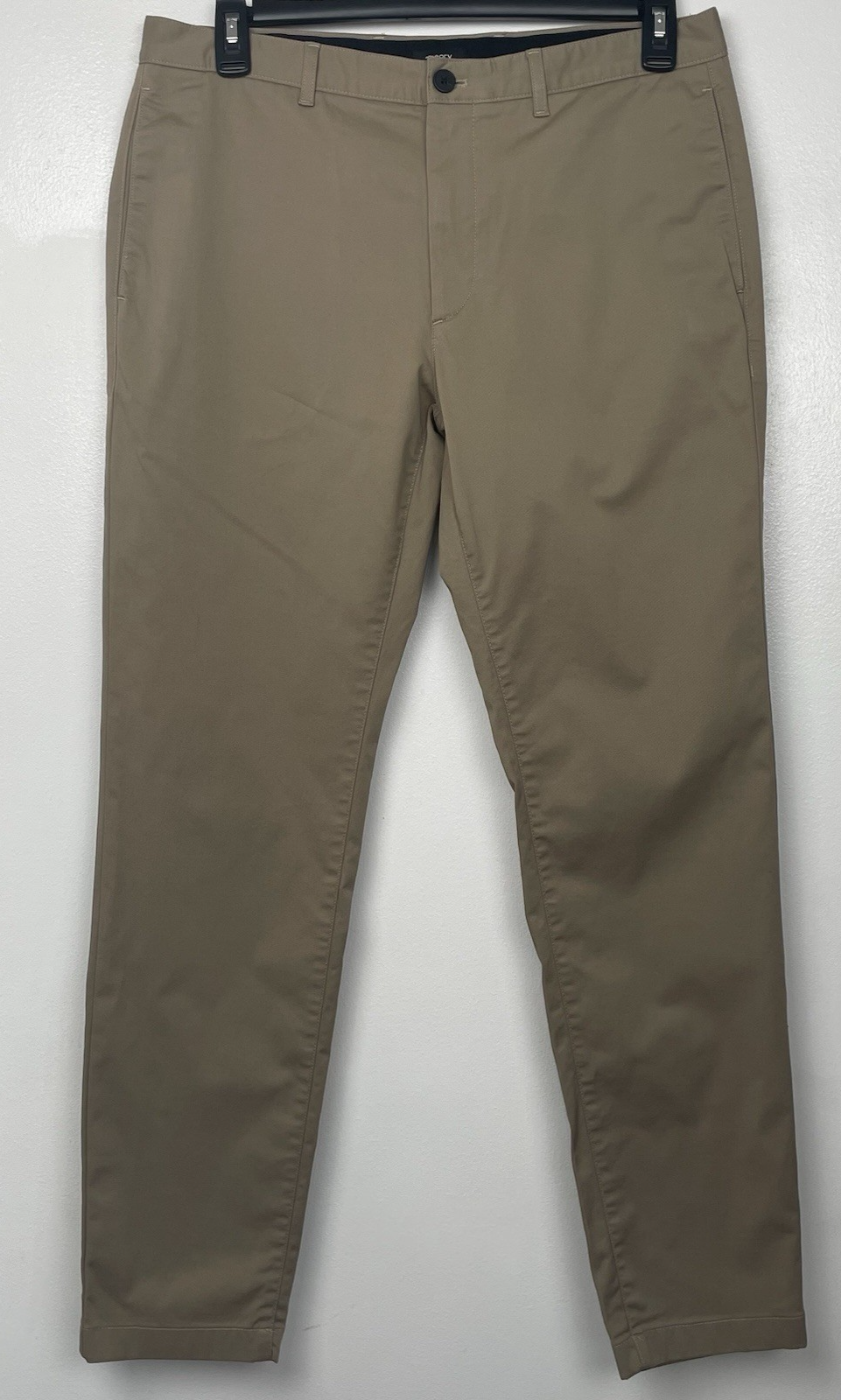 Theory Slim Fit Twill Chino Pants in Bark 34x32 Flat Front Design