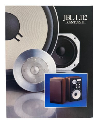 1980 JBL L112 Century II Color Sales and Spec Sheet Brochure