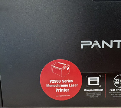 Pantum P2500 Series Monochrome Laser Printer, 22ppm, Compact, Black & White