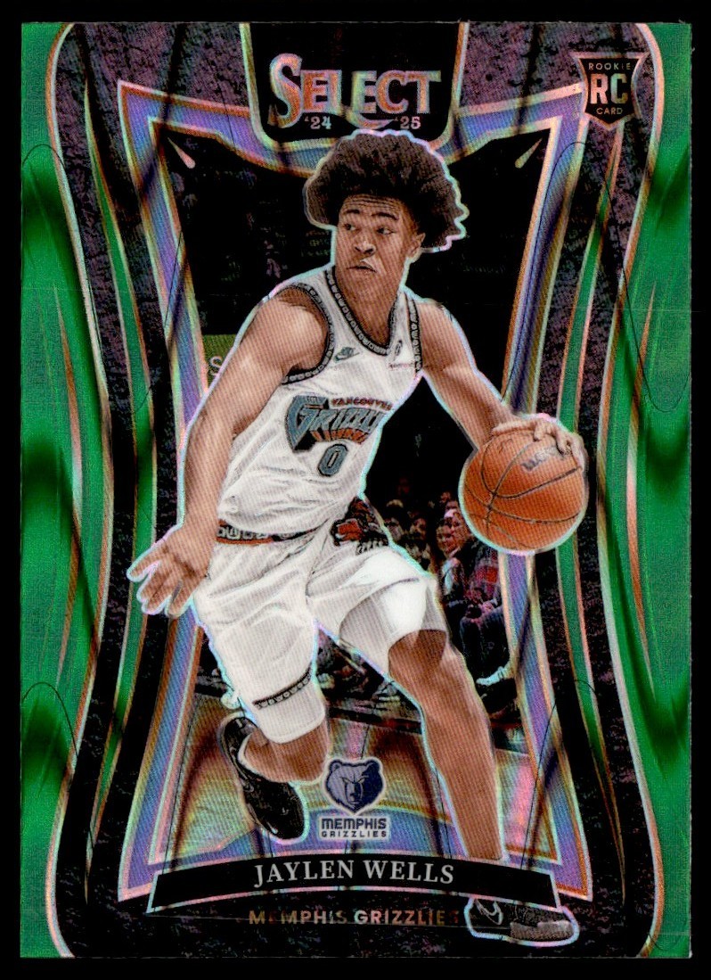 2024-25 Panini Select Green Tectonic Jaylen Wells #371