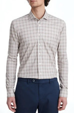 EMANUEL BERG 4Flex Modern Fit Stretch Shirt Size XL 17.5" , NEW NWOT, MSRP 278