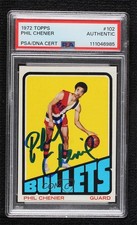 PSA/DNA 1972-73 Topps Phil Chenier #102 PSA/DNA Authentic Card & Auto Rookie RC. rookie card picture
