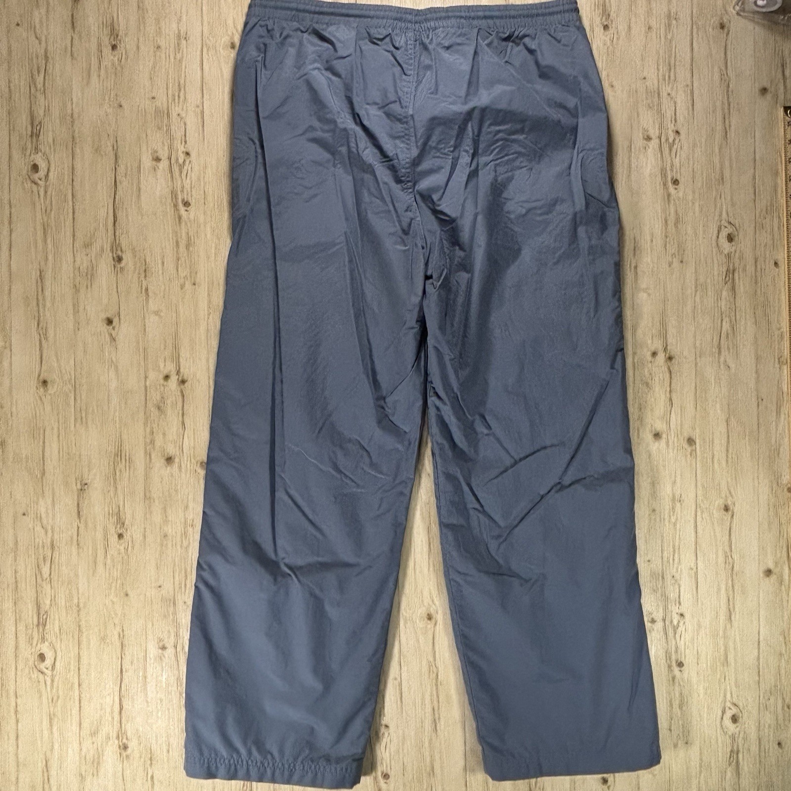 Nike Blue L Windbreaker Track Pants Lined Utility Pocket Zip Ankle Vents thumbnail 2