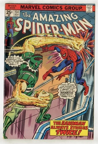 Amazing Spider-Man #154 VF+ 8.5 ow/white pages  Marvel  1976  No Reserve