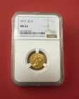 1913 $2.5 Gold Indian Head Quarter Eagle NGC MS 63