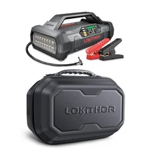 LOKITHOR JA300 1500Amp Jump Starter with 150PSI Air Compressor and JA Bag EVA...