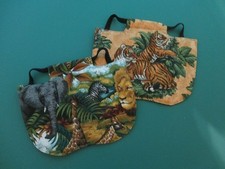 Chicken Saddles Lot of 2 Large Fowl Hen Protective Gear Fun Prints Made in USA