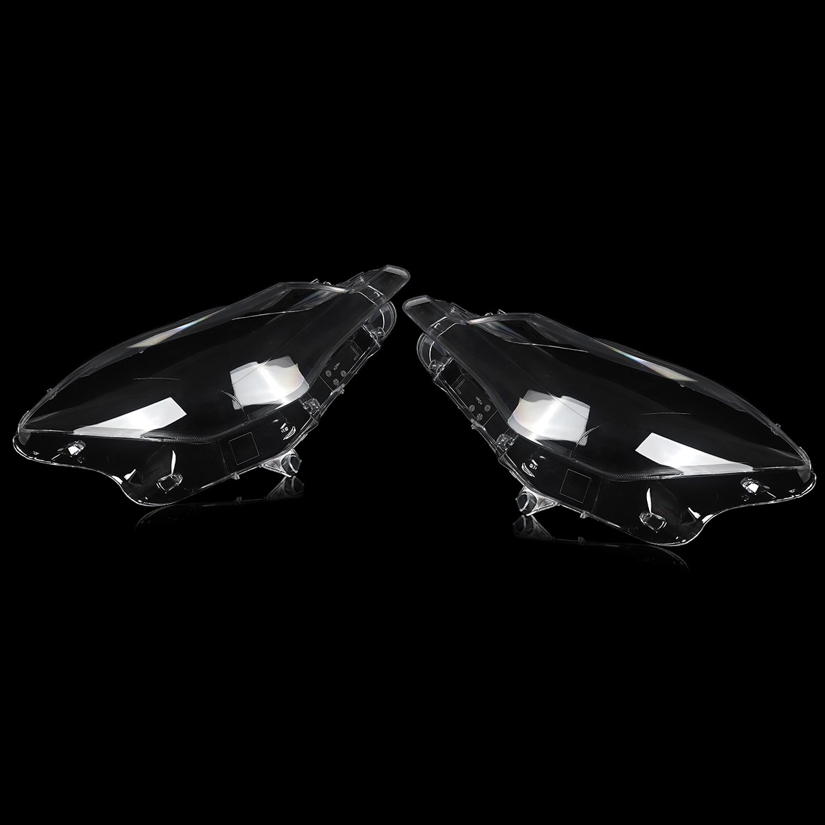 For Maserati Quattroporte 2014-17 2PCS Front Headlight Headlamp Lens Cover Shell