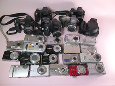*LOT of 25 FAULTY Digital Cameras *Spares/Repairs* Sony/Olympus/Canon Ixus+350D