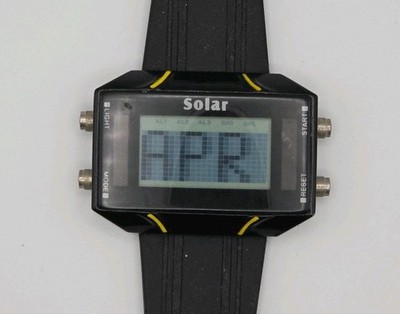 Solar 1276 52mm by 39mm Digital Watch New 2032 Lithium Battery Runs Great VGC Bk