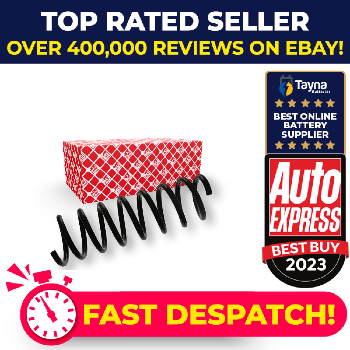 Coil Spring Rear 46961 Febi Suspension 33536761217 Genuine Quality Guaranteed