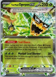 Teal Mask Ogerpon ex 012/131 Prismatic Evolutions Holo Double Rare