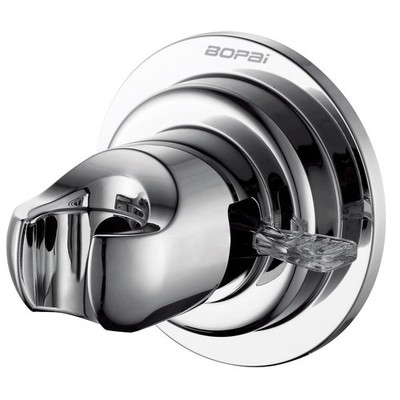 BOPai Suction Cup Shower Head Holder for Handheld 1 Count (Pack of 1), Chrome 